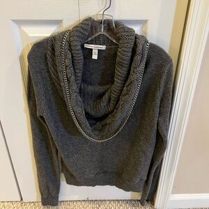 Autumn cashmere shawl collar sweater - grey